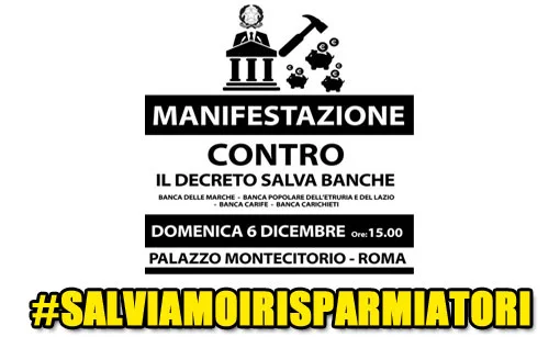 Il Pd ha salvato le banche, ora #Salviamoirisparmiatori