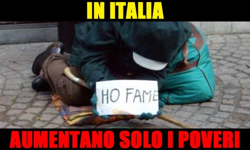 In Italia aumentano solo i poveri