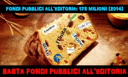 I giornali mangiano sempre il panettone #bastasoldiaigiornali