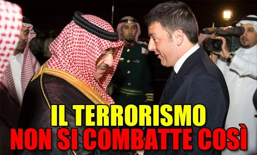 Non si dialoga con chi finanzia il terrorismo