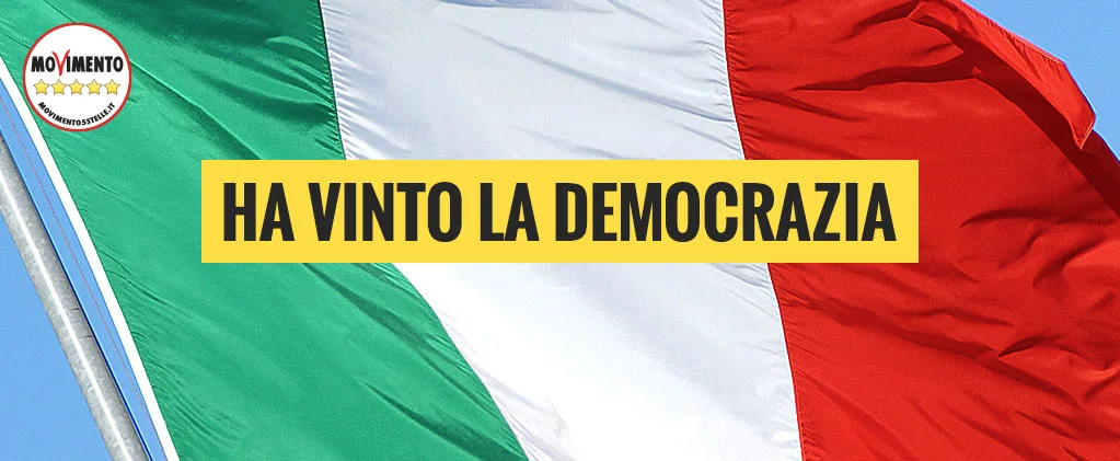 Evviva! #HaVintoLaDemocrazia