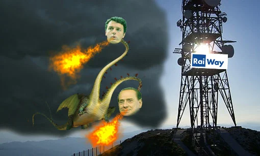 Le mani di Berlusconi e Renzi su RaiWay e sulla banda ultralarga - parte 1/3