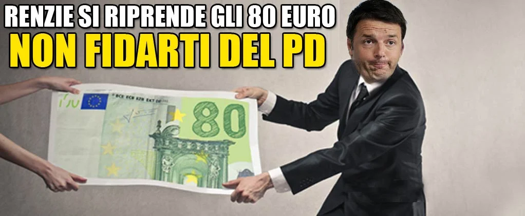 #RenzieLauro ti da 80 euro prima del voto e poi se li riprende
