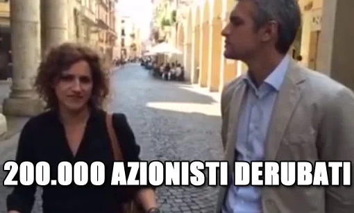 200.000 azionisti della Banca Popolare di Vicenza derubati