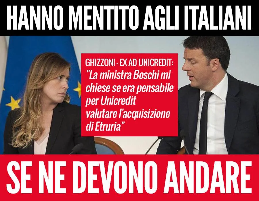 Oggi Etruria, ieri Mps: le banche sono il vizietto del Pd