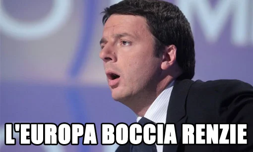 L'Europa boccia Renzie