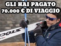 Renzi a Courmayeur a spese degli italiani