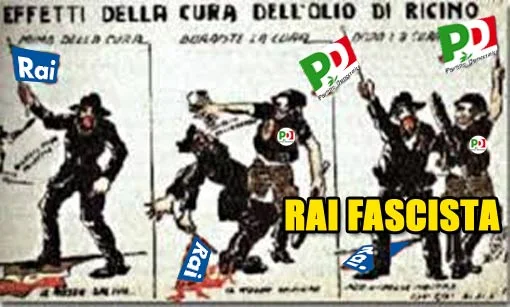 L'#OlioDiRicinoPd ai giornalisti non allineati della Rai fascista