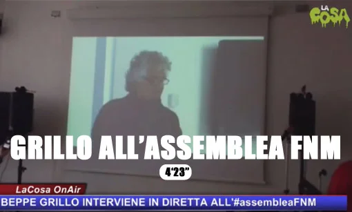 Beppe Grillo all'#AssembleaFNM a Milano
