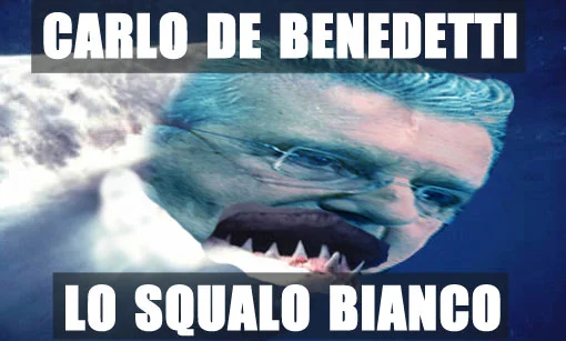 Carlo De Benedetti, lo squalo bianco #debenedettisqualobianco