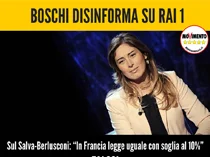 La disinformazione della Boschi su RAI1