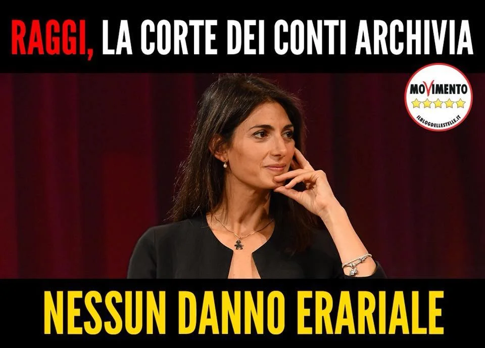 Un'altra archiviazione per Virginia Raggi: nessun danno erariale