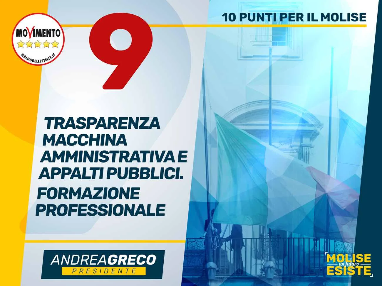 Più trasparenza e meno burocrazia: per il Molise #UnFuturoEsiste