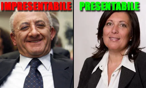 L'impresentabile e la presentabile #DeLucaRitirati