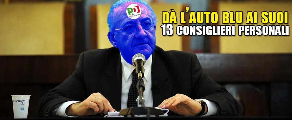 #DeLucaBlu, il colore del privilegio