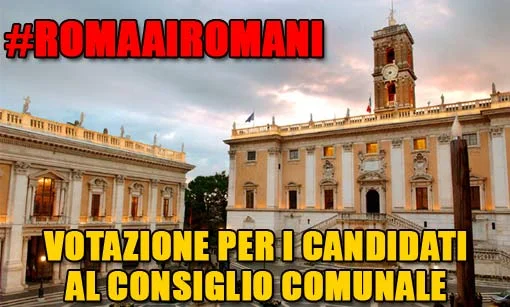 Votazione per i candidati al consiglio comunale di Roma #RomaAiRomani