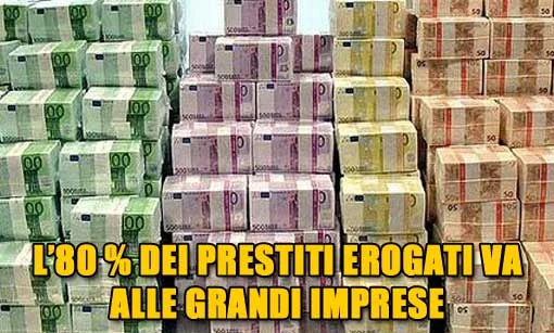 Le banche prestano soldi solo agli amici