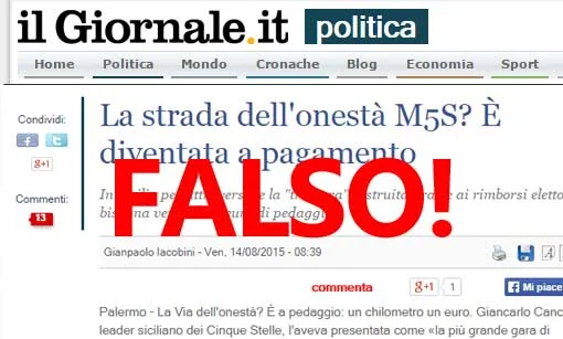 La strada dell'onestà e le porcate del Giornale
