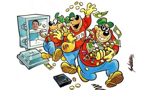 Il bassotto Renzie e la corruzione