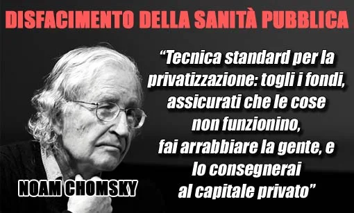 Il piano di disfacimento del Sistema Sanitario Nazionale