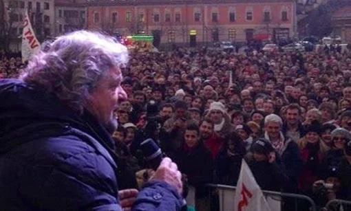 Beppe Grillo in Val di Susa