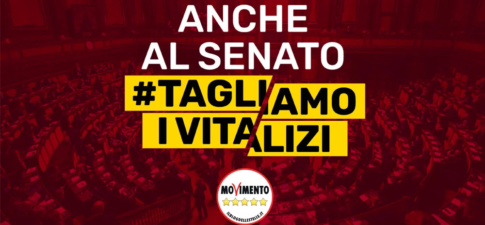 Anche al Senato #TagliamoIVitalizi