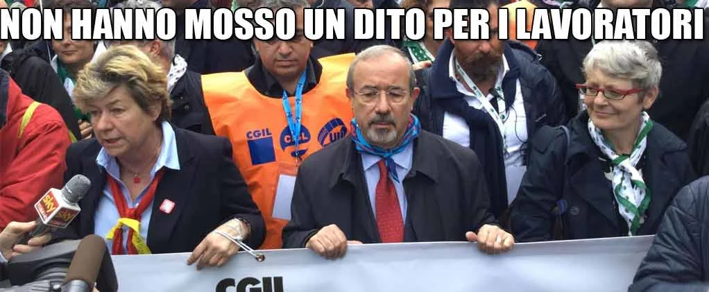 La festa dei sindacalisti #disoccupazione