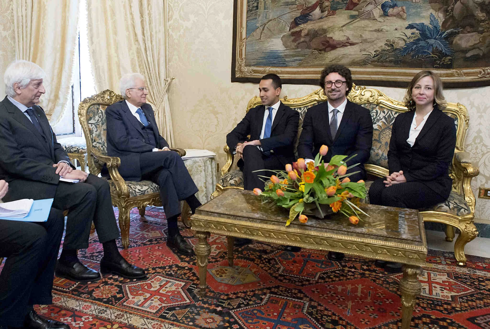 L'intervento di Luigi Di Maio al Quirinale