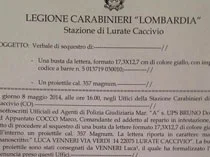 Un proiettile per il candidato 5 Stelle