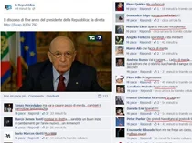 Minacce di morte a Napolitano sulla pagina Facebook di Repubblica