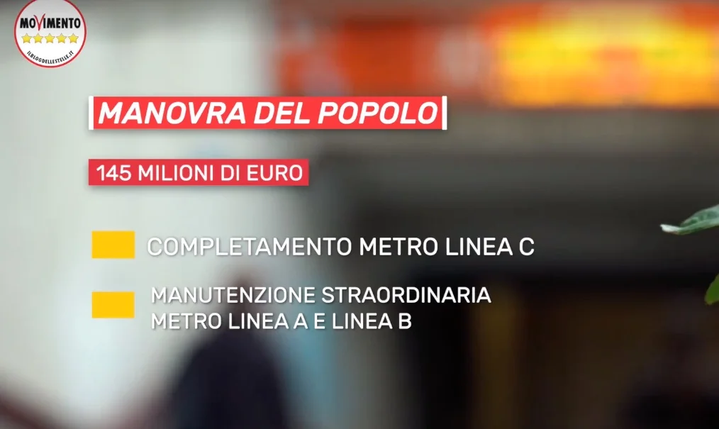 Nella manovra ci saranno 145 milioni per la metro di Roma