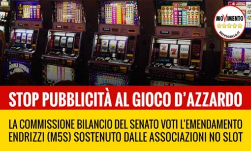 No alla pubblicità sull'azzardo: scriviamo ai senatori! #Noslot