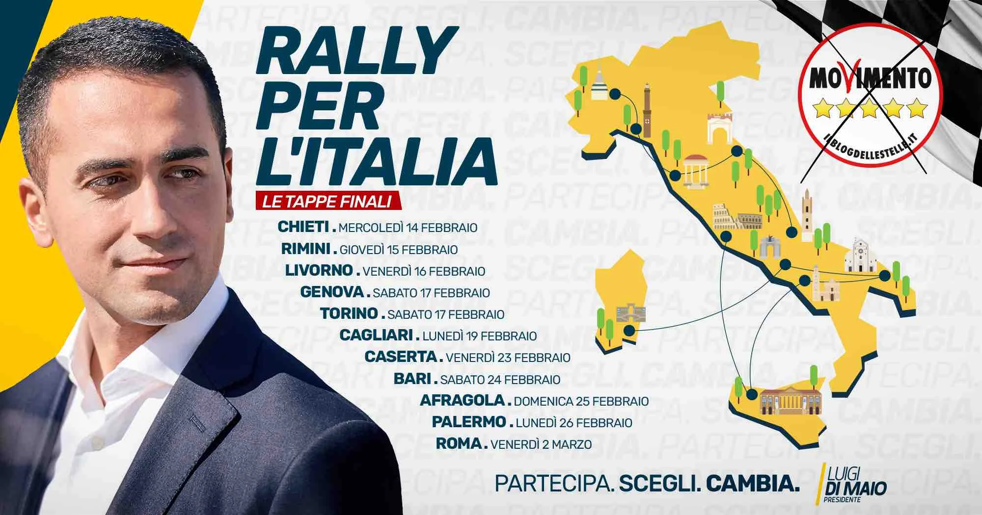 Il potere è nelle tue mani. Partecipa. Scegli. Cambia.