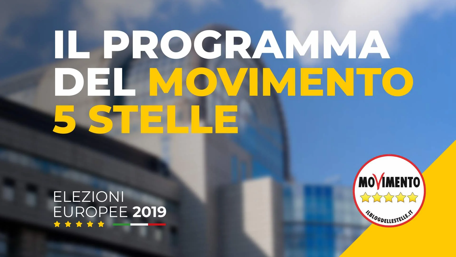 Il programma del Movimento 5 Stelle per le elezioni europee