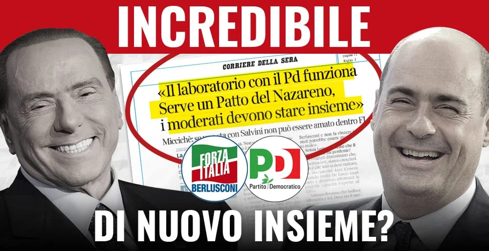 Ecco il Pd che si “rinnova” con Forza Italia: a voi il Nazareno bis!