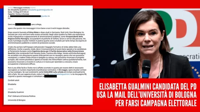 Il PD fa propaganda con le mailing list dell'Università