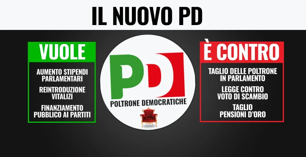 PD= Poltrone Democratiche