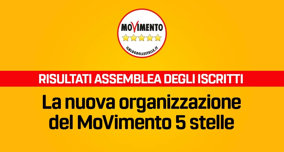 Nuova organizzazione del MoVimento 5 Stelle - I risultati delle votazioni