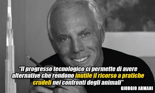 L'addio di Armani alle pellicce animali #furfreearmani