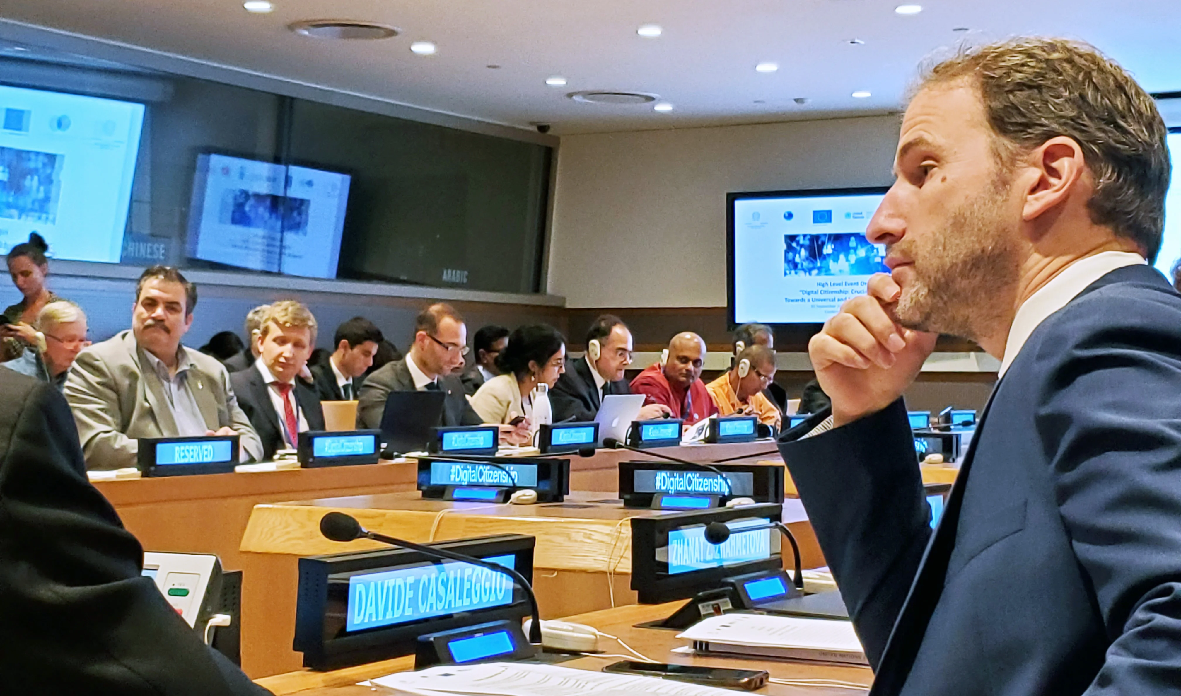 Davide Casaleggio all'ONU per promuovere la Cittadinanza Digitale