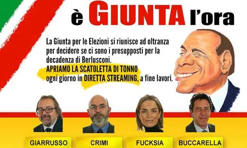 E' giunta l'ora #fuoriBerlusconi