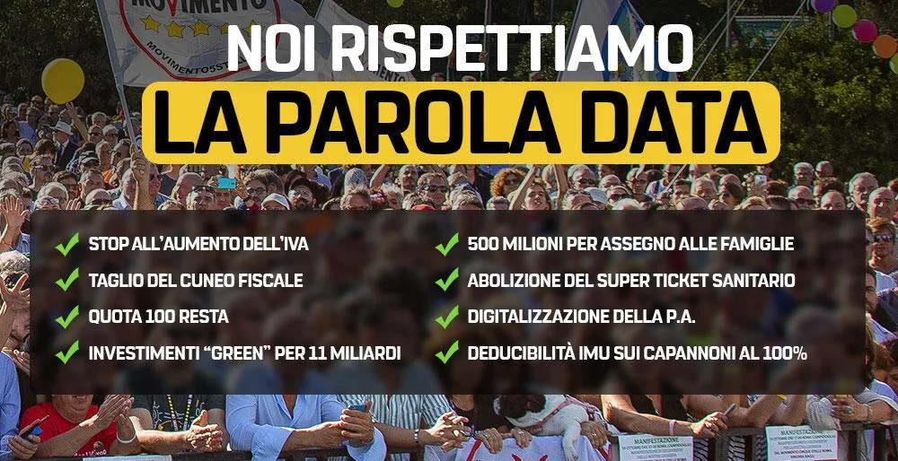 Noi rispettiamo la parola data!