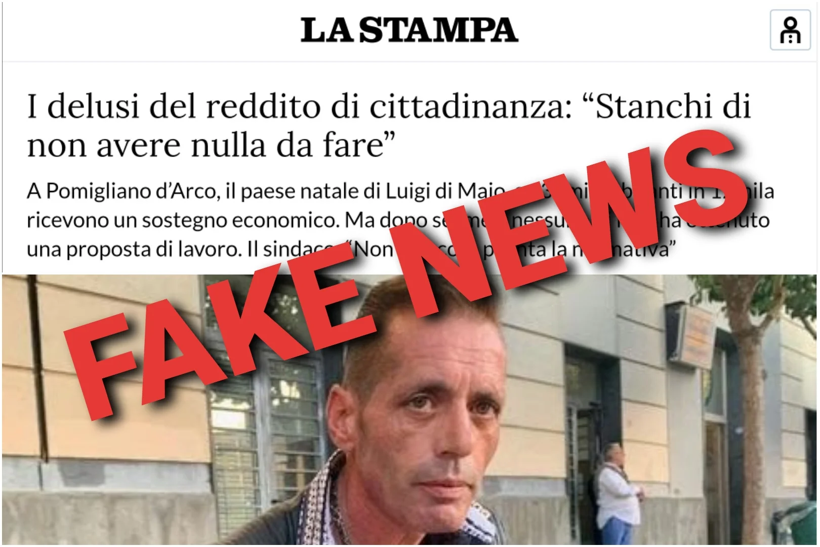 Ancora una fake news sul Reddito di Cittadinanza