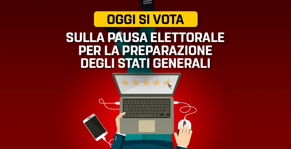 Oggi si vota sulla pausa elettorale per la preparazione degli Stati Generali