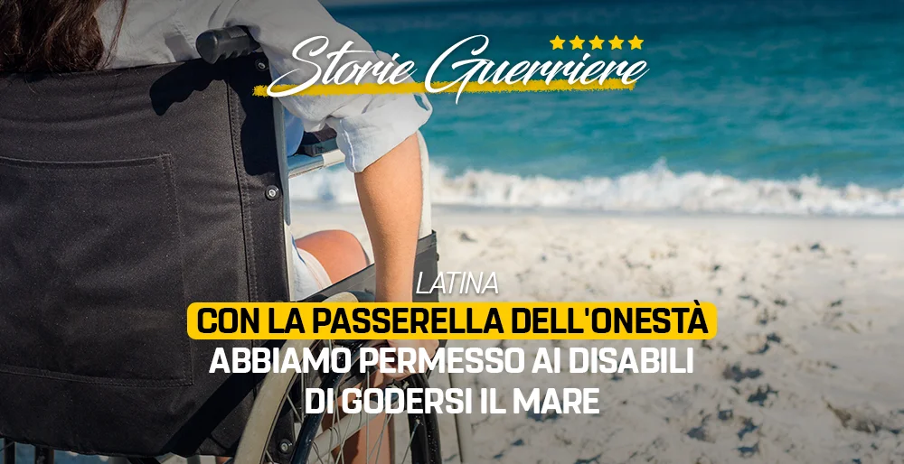 Con la passerella dell'Onestà le persone con disabilità hanno potuto godersi il mare