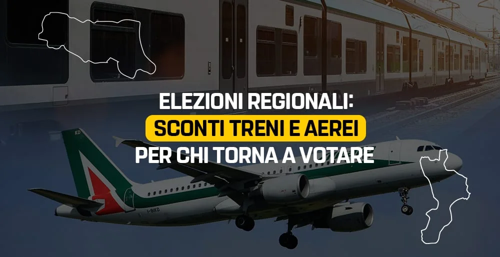 Agevolazioni per i fuorisede che tornano a votare in Calabria ed Emilia-Romagna
