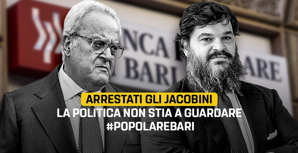 Arrestati gli Jacobini. La politica non stia a guardare #PopolareBari