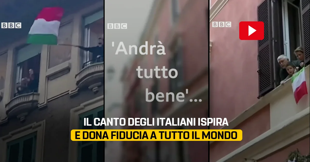 Il canto degli italiani ispira e dona fiducia a tutto il mondo