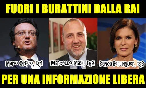 I burattini dei partiti della RAI