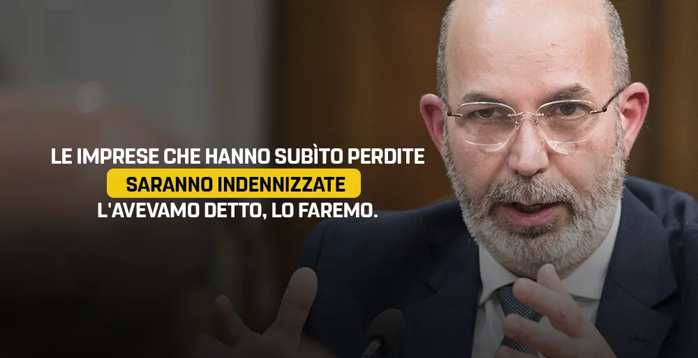 Le imprese che hanno subìto perdite saranno indennizzate